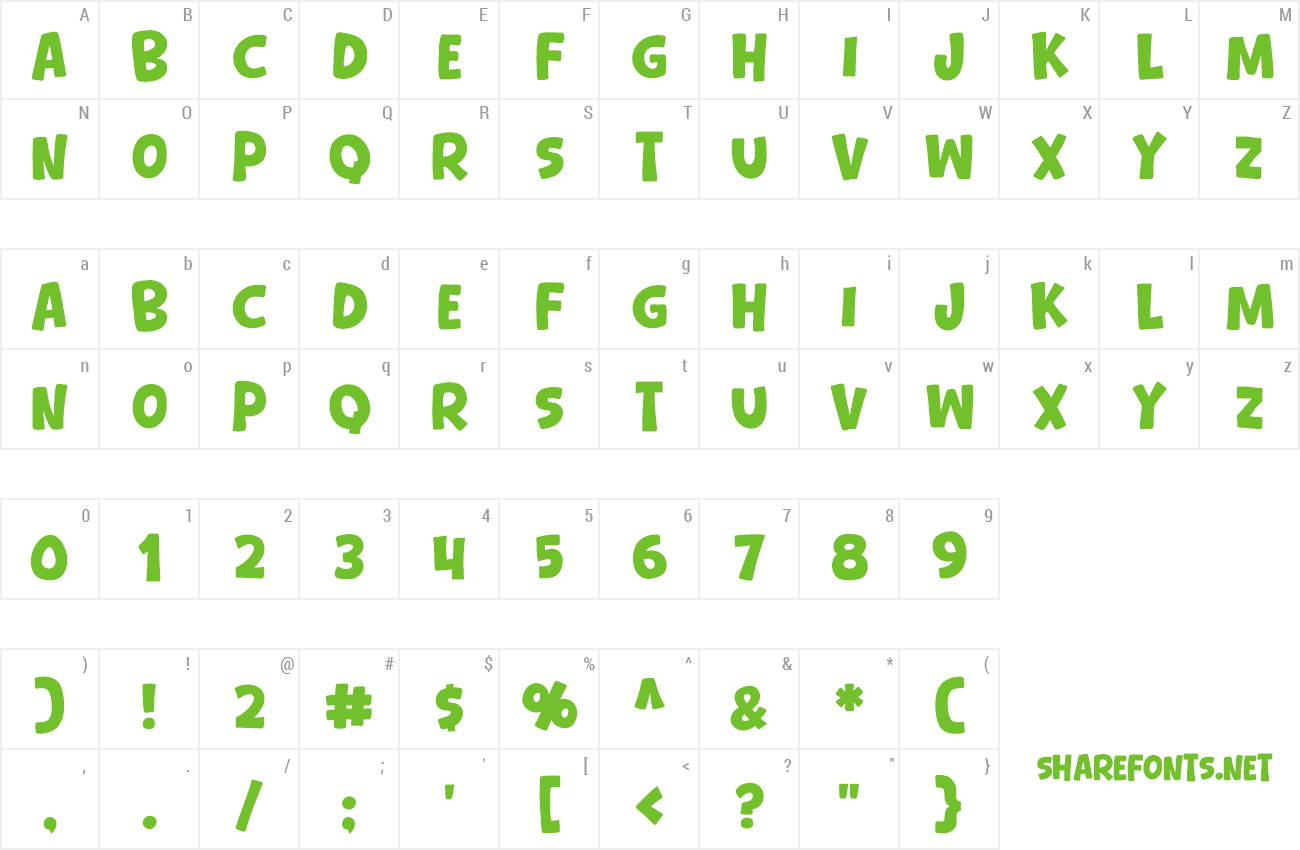 Font Bear Days preview